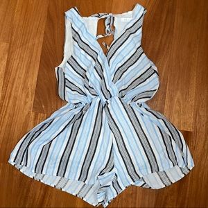 Striped boutique romper